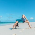 Yoga fitness exercise for healthy body