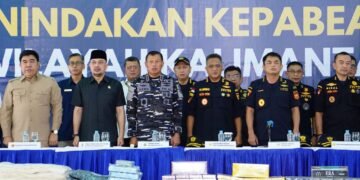 Kodaeral XII Tegaskan Komitmen Sinergi dalam Upaya Penindakan Barang Ilegal di Wilayah Maritim