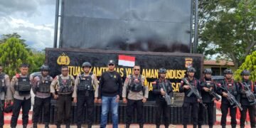Polres Jayawijaya dan Brimob Yon D Wamena Gelar Patroli