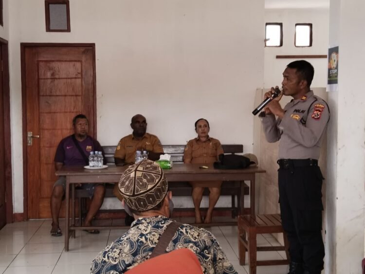 Wujudkan Harkamtibmas, Sat Samapta Polres Sarmi