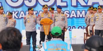 Hadiri Apel Ojol Kamtibmas, Kapolri Ajak Bersinergi Jaga Kamtibmas