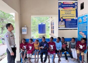 Subsatgas Si-ipar Polres Lanny Jaya Gelar Kegiatan Pembelajaran bagi Anak-Anak usia Dini