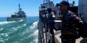 Mantapkan Kemampuan Profesional Prajurit, Tiga Unsur Satkat koarmada II Latihan Bersama Di Perairan Ambalat