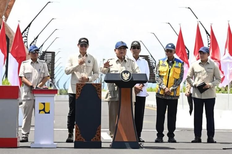 Presiden Prabowo Resmikan Jembatan Kabanaran dan 4 Proyek Infrastruktur Konektivitas Lainnya