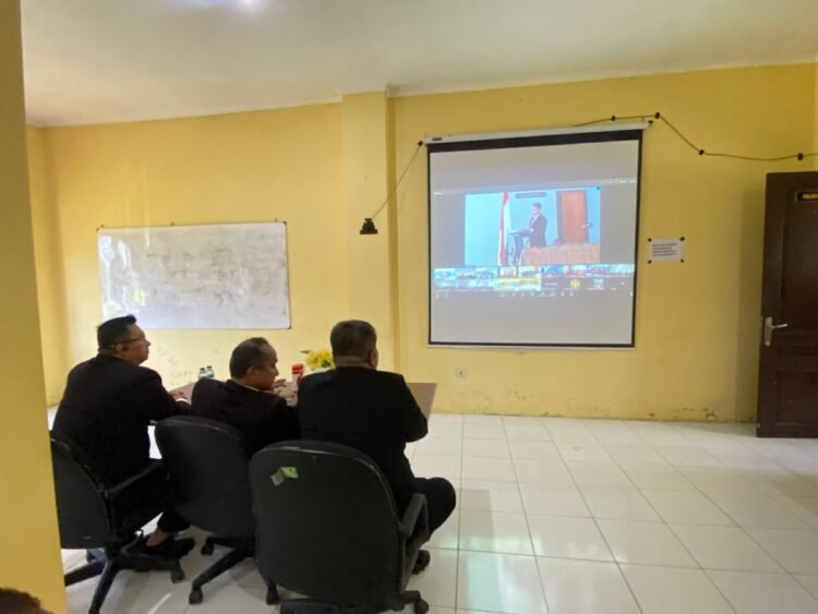 Jajaran Direktorat Reserse Polda Papua Barat Ikuti Pembukaan Digbangpers Online Dari Bareskrim Polri