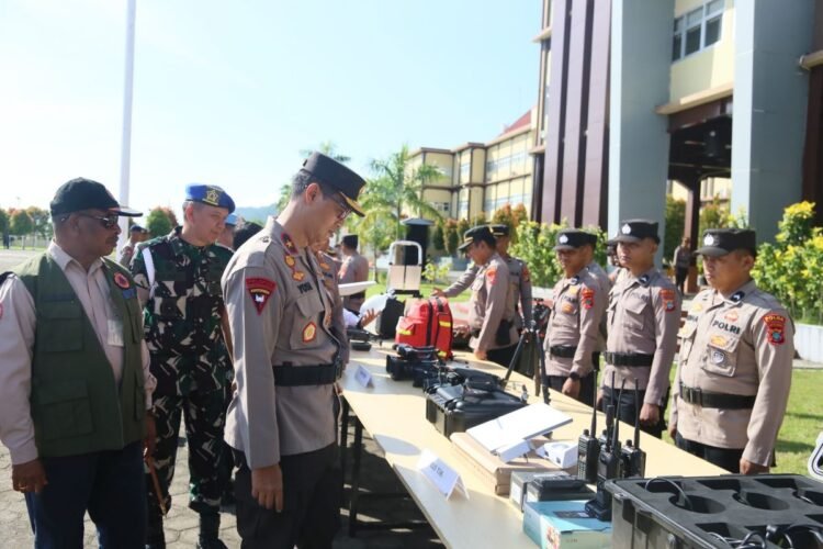 Polda Papua Barat Gelar Apel Pasukan Tanggap Darurat Bencana Hidrometereologi