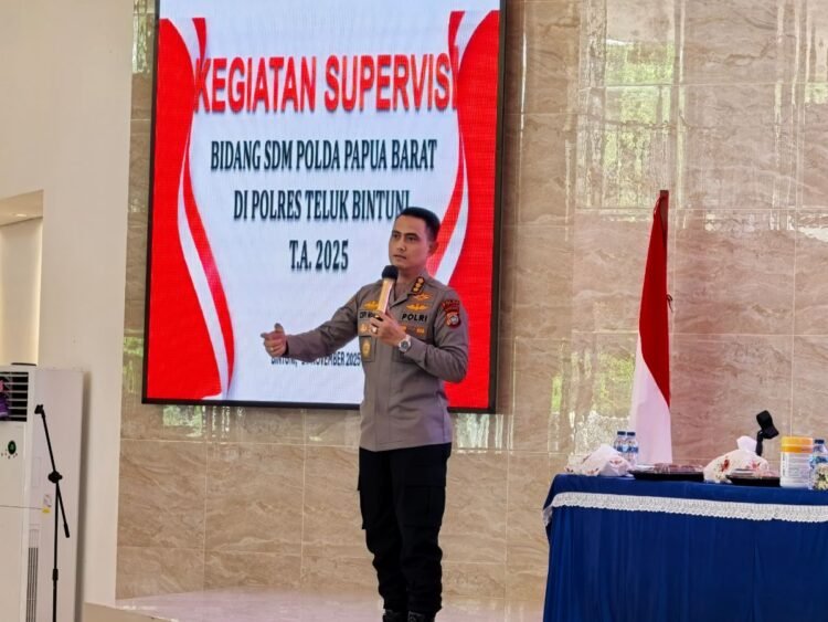 Biro SDM Polda Papua Barat Gelar Supervisi di Polres Teluk Bintuni