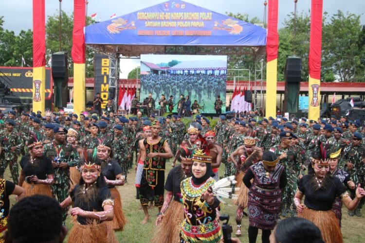 Peringati HUT ke-80, Sat Brimob Polda Papua Tegaskan Komitmen Pengabdian untuk Masyarakat