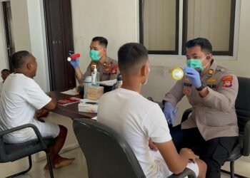 Sebanyak 166 Casis Bintara Brimob Polda Papua Barat Jalani Pemeriksaan Kesehatan Tahap I