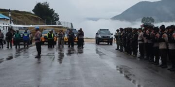 Apel Gelar Pasukan Dalam Rangka Harkamtibmas Menjelang 01 Desember 2025