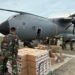 Mendarat di Lanud SIM, Pesawat Airbus A-400 TNI AU bawa 24 Ton Bantuan Korban Banjir Aceh