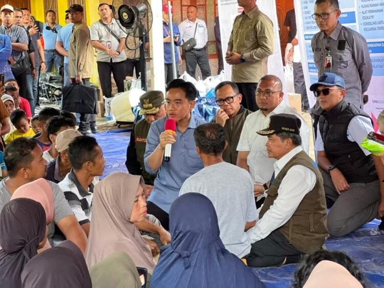 Kawal Arahan Presiden Prabowo, Wapres Gibran Tinjau Lokasi Terdampak Banjir di Agam