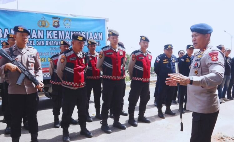 Apel Pemberangkatan Tim Menuju Lokasi Terdampak Bencana di Desa Baroga Digelar di Polres Tapanuli Selatan