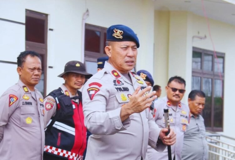 Polda Sumsel Gelar Apel Konsolidasi Pengamanan Distribusi Logistik untuk Korban Bencana di Sumatera Utara