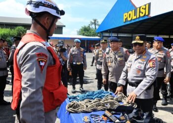 Polri Gelar Apel Pergeseran Pasukan, Tegaskan Komitmen Percepatan Bantuan Bencana