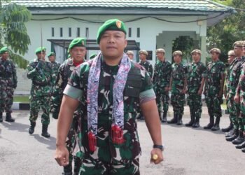 Upacara Pisah sambut di Makodim: Letkol Inf. Dewa Made DJ, Resmi Komandan Kodim 1310/Bitung