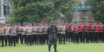 Dandim 1310/Bitung Letkol Inf Dewa Made DJ Jadi Komandan Apel Gelar Pasukan dan Peralatan Siaga Bencana