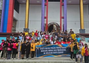 Sambut Natal dan Tahun Baru 2026, Polda Papua Barat Menggelar Bakti Religi bersama Ormas dan Mahasiswa di Wilayah Papua Barat