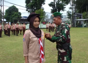 Perkuat Kebangsaan Generasi Muda, Kodim 1310/Bitung Gelar Persami KKRI