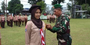 Perkuat Kebangsaan Generasi Muda, Kodim 1310/Bitung Gelar Persami KKRI