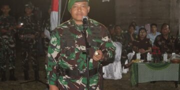 Perkuat Sinergi TNI – Rakyat, Hukum Tua Kema Dua Ariantje Loho, Lepas Peleton Beranting Yudha Wastu Pramuka Jaya