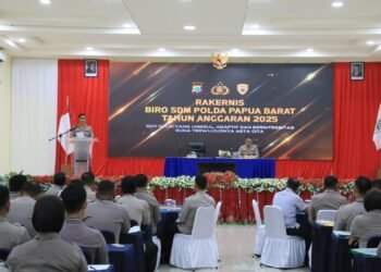 Biro SDM Polda Papua Barat Gelar Rakernis T.A. 2025, Wujudkan SDM Unggul Menuju Polri Presisi