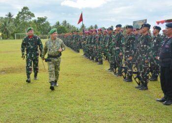 Upacara Peringatan Hari Juang Infanteri Ke-77 Tahun 2025, Dandim 1310/Bitung Sukses Jalankan Tugas sebagai Komandan Upacara