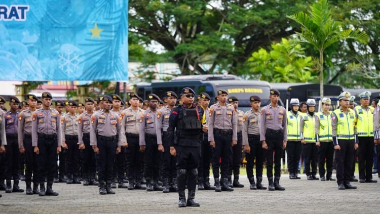 Polda Papua Barat Gelar Apel Pasukan Operasi Lilin Mansinam 2025, Siap Amankan Natal dan Tahun Baru
