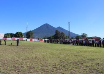 Pastikan Kesiapan Pengamanan Kunjungan RI 2, Dandim 1310/Bitung Pimpin Apel Gelar Pasukan