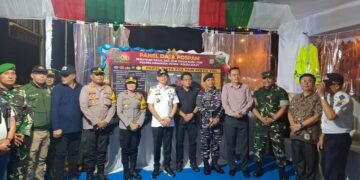 Pastikan Keamanan dan Pelayanan Masyarakat Optimal, Dandim 1310/Bitung Bersama Forkopimda Minut Tinjau Pos Nataru