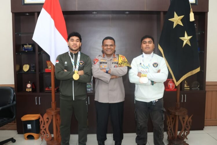 Kapolda Papua Terima Kunjungan Atlet Berprestasi Sea Games 2025 Yang Merupakan Personel Polda Papua