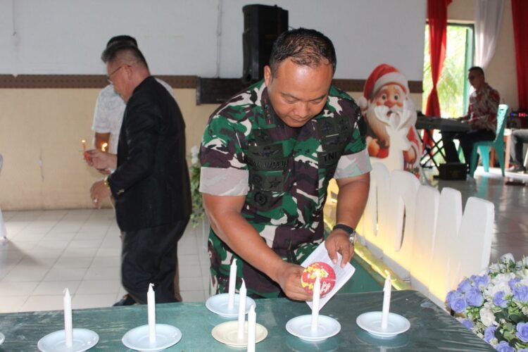 Tebar Sukacita dan Damai Natal, Dandim 1310/Bitung Merayakan Natal Bersama