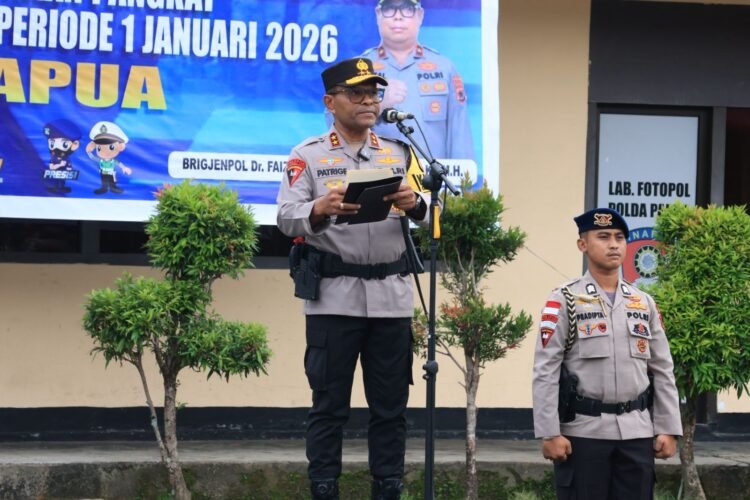 1.075 Personel Naik Pangkat, Kapolda Papua Tegaskan Pangkat Adalah Amanah dan Tanggung Jawab
