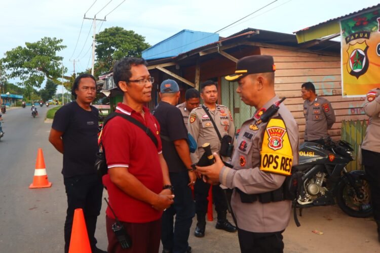 Kapolres Mappi Tinjau Kesiapan Pos Pengamanan  Jelang Pergantian Tahun