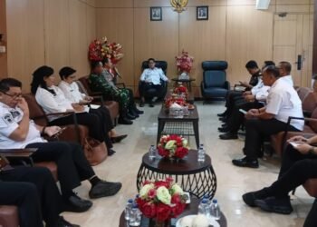 Sinergi Dalam Penanganan Bencana, Dandim 1310/Bitung Bersama Forkopimda Kota Bitung Gelar Rapat Koordinasi