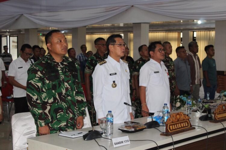 Ketahanan Pangan Nasional 2026, Walikota Bitung dan Dandim 1310/Bitung Hadiri Tasyakuran Swasembada Pangan dan Zoom Meeting Bersama Bapak Presiden RI