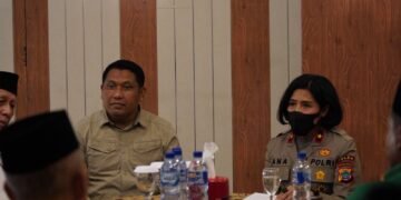 Silaturahmi Wakapolda Papua Barat dan Dir Intelkam Polda Papua Barat Bersama PWNU Provinsi Papua Barat