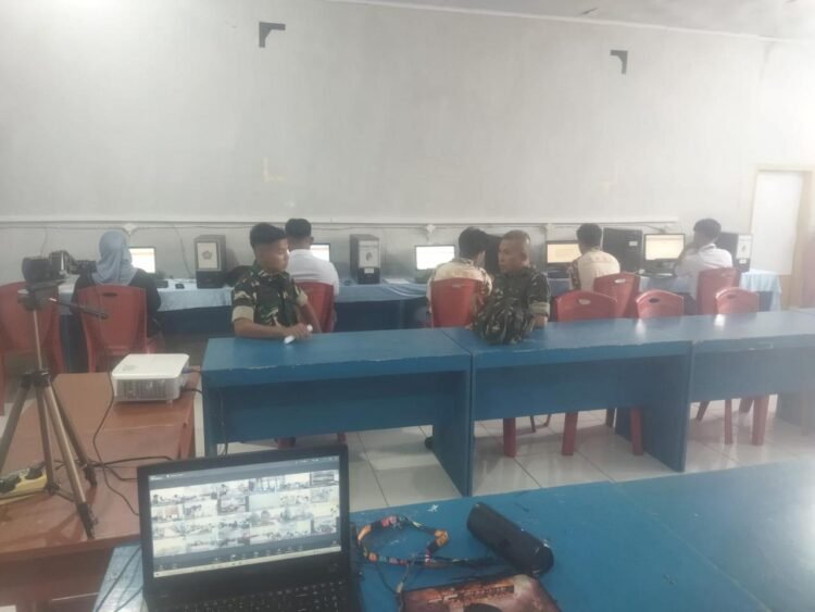 Ciptakan Calon Komcad Yang Berkualitas, Kodim 1310/Bitung Kawal Pemeriksaan Psikologi Online Seleksi KKRI TA. 2026