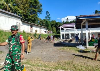 Karya Bakti di Lokasi KDKMP Kauditan Dua, TNI Wujudkan Sinergi Bersama Pemerintah Desa dan Masyarakat