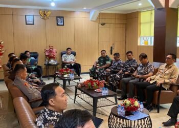 Komitmen Jaga Kamtibmas di Kota Bitung, Dandim 1310/Bitung Hadiri Rakor Bersama Forkopimda dan Forum Lintas Sektoral