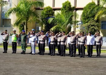 Polda Papua Barat Melaksanakan Apel Gelar Pasukan Operasi Keselamatan Mansinam 2026