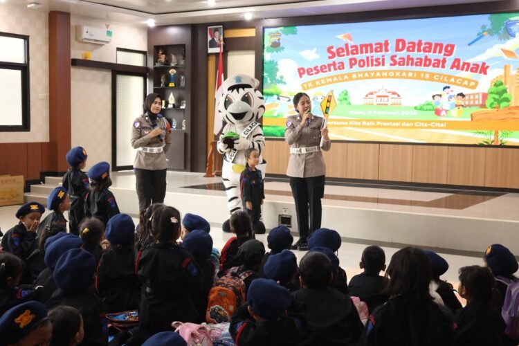 Jadi Ruang Edukasi, TK Bhayangkari Bermain dan Belajar di Polresta Cilacap