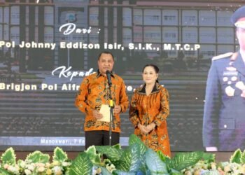 Kapolda Papua Barat Pimpin Ramah Tamah dan Pisah Sambut di Gedung Arfak Conventional