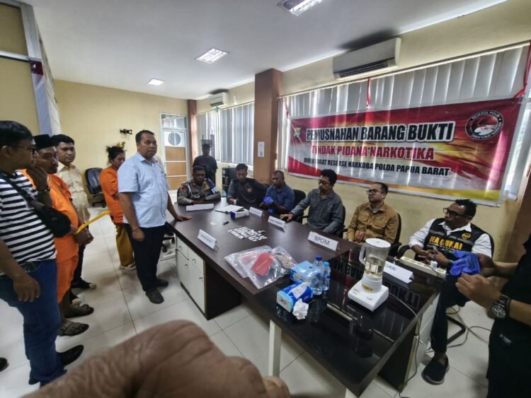 Polda Papua Barat Musnahkan 30,67 gram Narkotika jenis Sabu