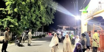 Polres Kaimana Sebar Personil Amankan Shalat Tarawih di Masjid-Masjid di Kabupaten Kaimana