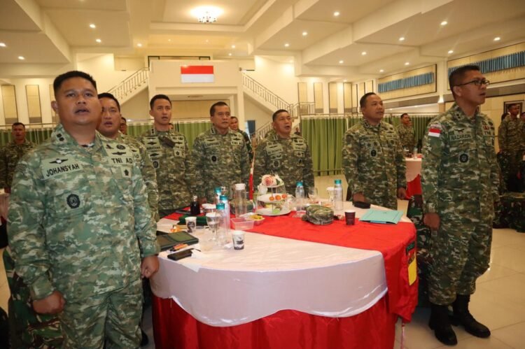 Dandim 1310 Bitung memaparkan Program Indonesia Asri dan Kesiapan MA Yon TP Makawidey Pada Rapim Tingkat Kodam XIII/Merdeka