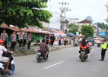 Polda Papua Barat Intensifkan Strong Point Jelang Berbuka Puasa