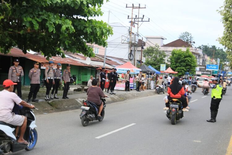 Polda Papua Barat Intensifkan Strong Point Jelang Berbuka Puasa
