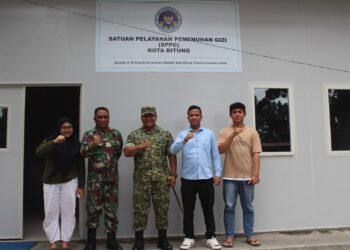 Dandim Kodim 1310/Bitung Tinjau Dapur Sehat SPPG, Pastikan Standar Gizi dan Kebersihan Terjaga