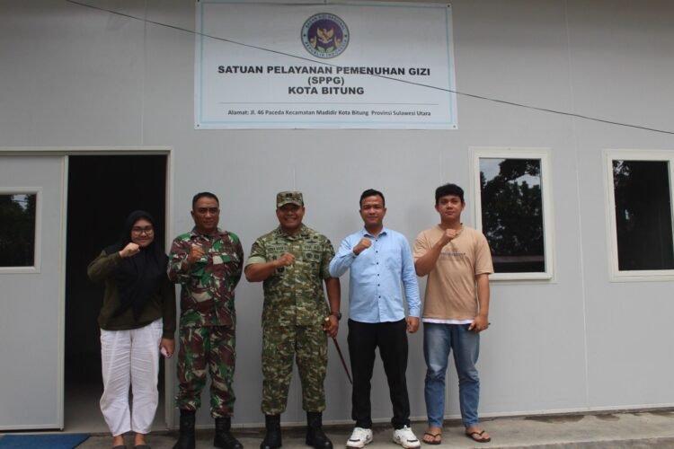 Dandim Kodim 1310/Bitung Tinjau Dapur Sehat SPPG, Pastikan Standar Gizi dan Kebersihan Terjaga